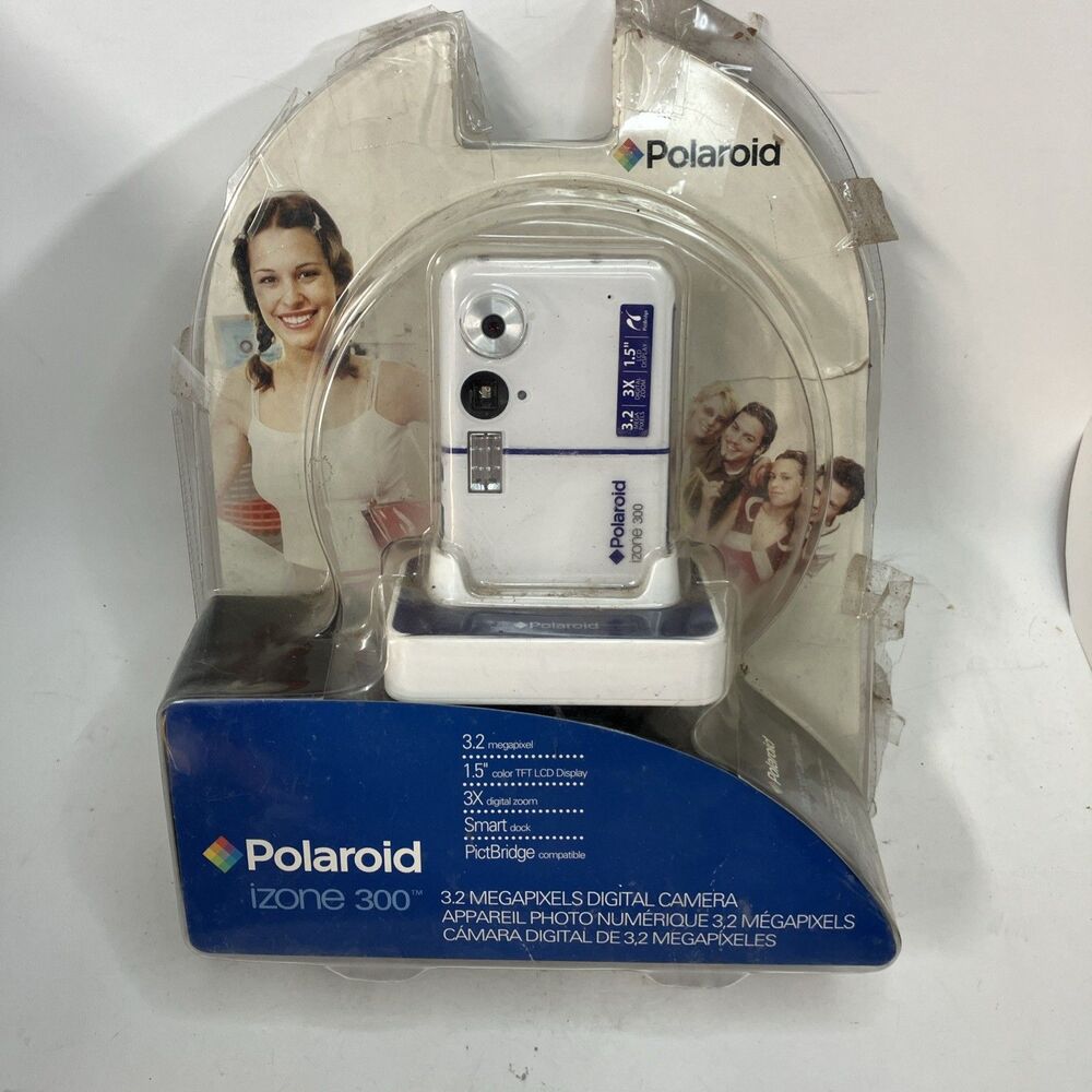 New Sealed Polaroid izone 300 3.2 Mega Pixel Digital Camera with Smart Dock
